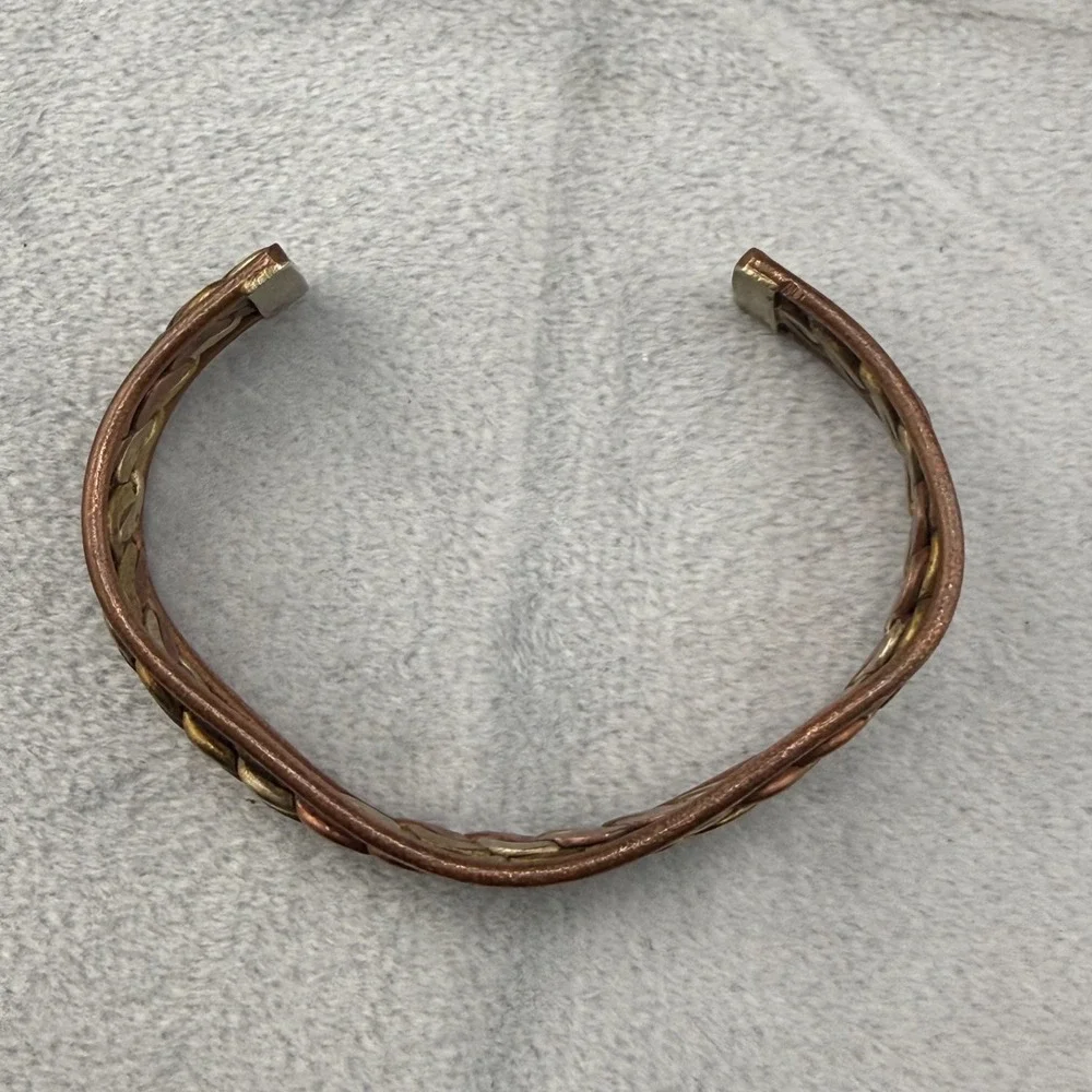 Vintage Twisted Metal‎ Copper Cuff Bracelet 7